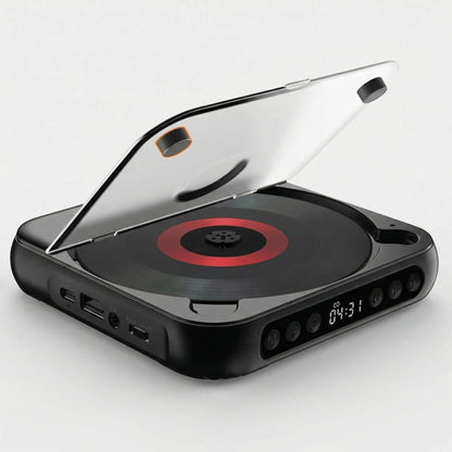 Draagbare Bluetooth CD-Speler – Compact & Oplaadbaar – Geschikt voor CD, CD-R, CD-RW & MP3 – Inclusief USB-C – Wireless & 3,5mm Audio