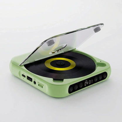 Draagbare Bluetooth CD-Speler – Compact & Oplaadbaar – Geschikt voor CD, CD-R, CD-RW & MP3 – Inclusief USB-C – Wireless & 3,5mm Audio