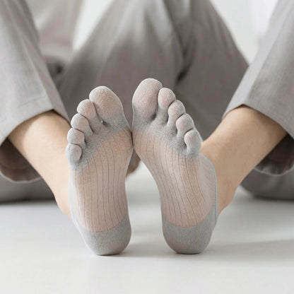Onzichtbare Antislip Teensokken met Vijf Teencompartimenten – Blijft Op Zijn Plaats in Iedere Schoen