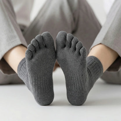 Onzichtbare Antislip Teensokken met Vijf Teencompartimenten – Blijft Op Zijn Plaats in Iedere Schoen
