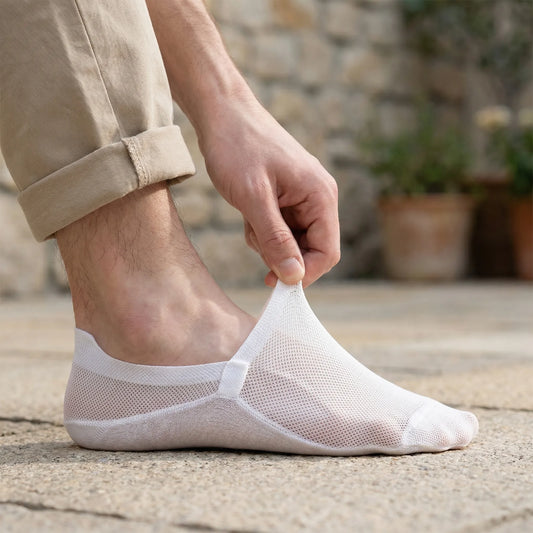 Onzichtbare Enkelsokken Met Antislipzool – No-Show Herensokken Voor Sneakers & Lage Schoenen – EU 38-46 – 6 Kleuren