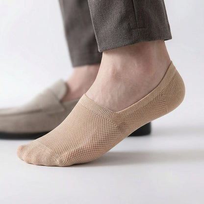 Onzichtbare Enkelsokken Met Antislipzool – No-Show Herensokken Voor Sneakers & Lage Schoenen – EU 38-46 – 6 Kleuren