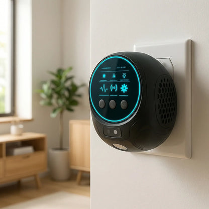 Ultrasoon Insectenwerende Plug-in voor Thuis – Effectief tegen Muggen, Wespen en Vliegen – 4 Luidsprekers 297m² Bereik – Veilig Chemivrij Apparaat voor Woonkamer en Terras