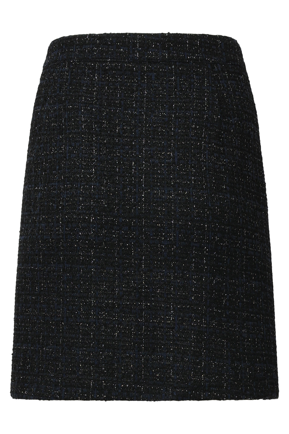Navy Ruittextuur | Lange Dames Rok Uitlopend 6