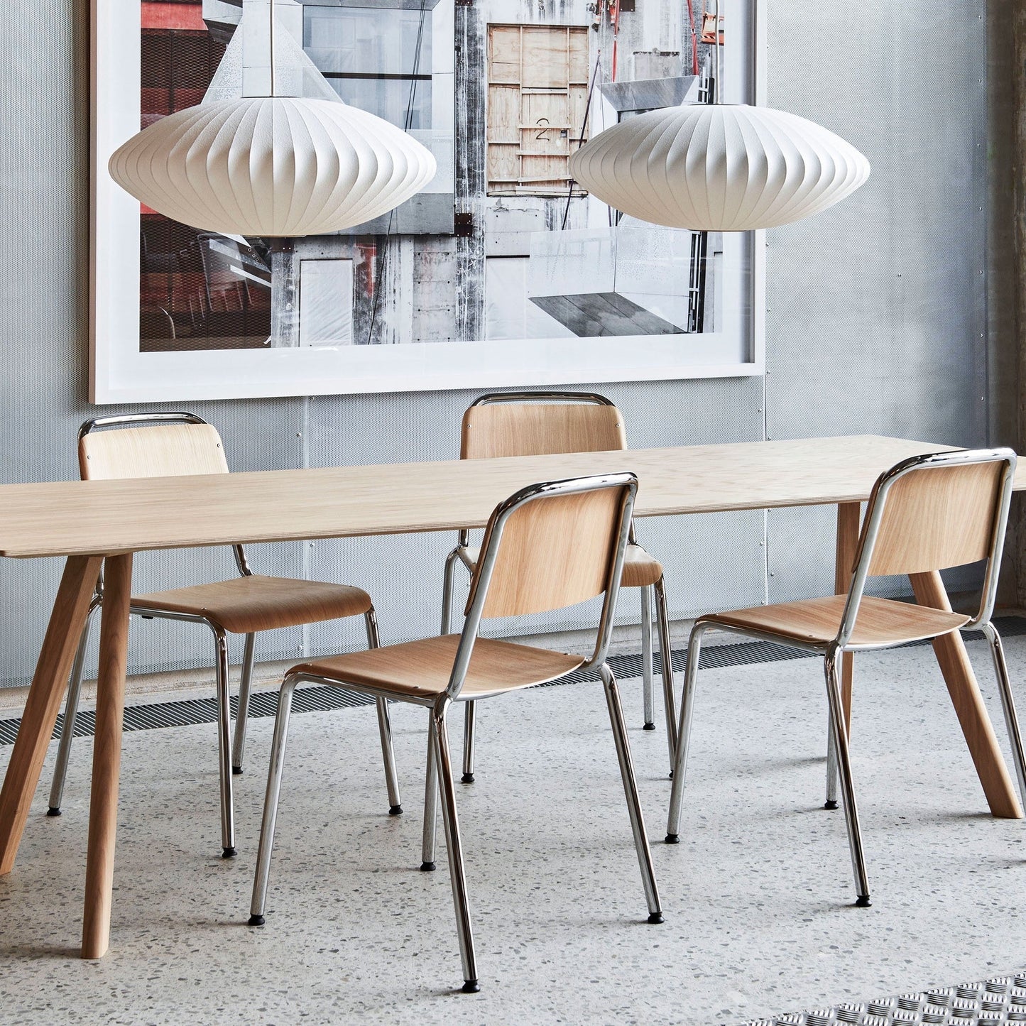 Bubbel Hanglamp met Stalen Draadstructuur Wit Ø40cm Moderne Verlichting
