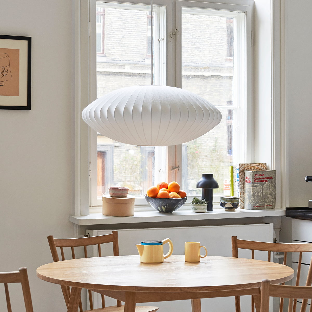 Bubbel Hanglamp met Stalen Draadstructuur Wit Ø40cm Moderne Verlichting
