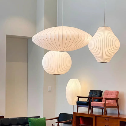 Bubbel Hanglamp met Stalen Draadstructuur Wit Ø40cm Moderne Verlichting