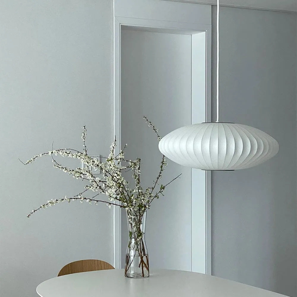 Bubbel Hanglamp met Stalen Draadstructuur Wit Ø40cm Moderne Verlichting