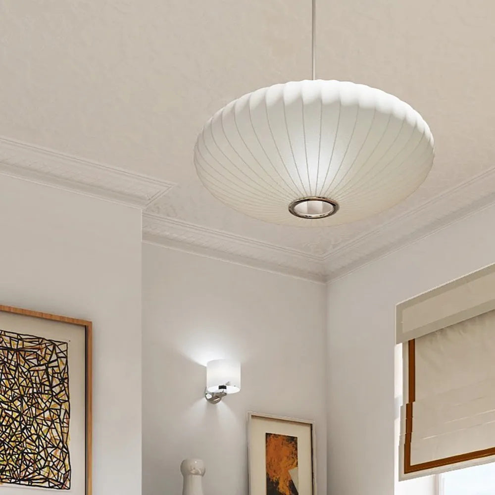 Bubbel Hanglamp met Stalen Draadstructuur Wit Ø40cm Moderne Verlichting