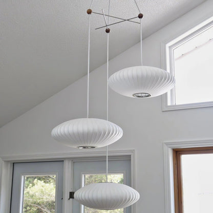 Bubbel Hanglamp met Stalen Draadstructuur Wit Ø40cm Moderne Verlichting