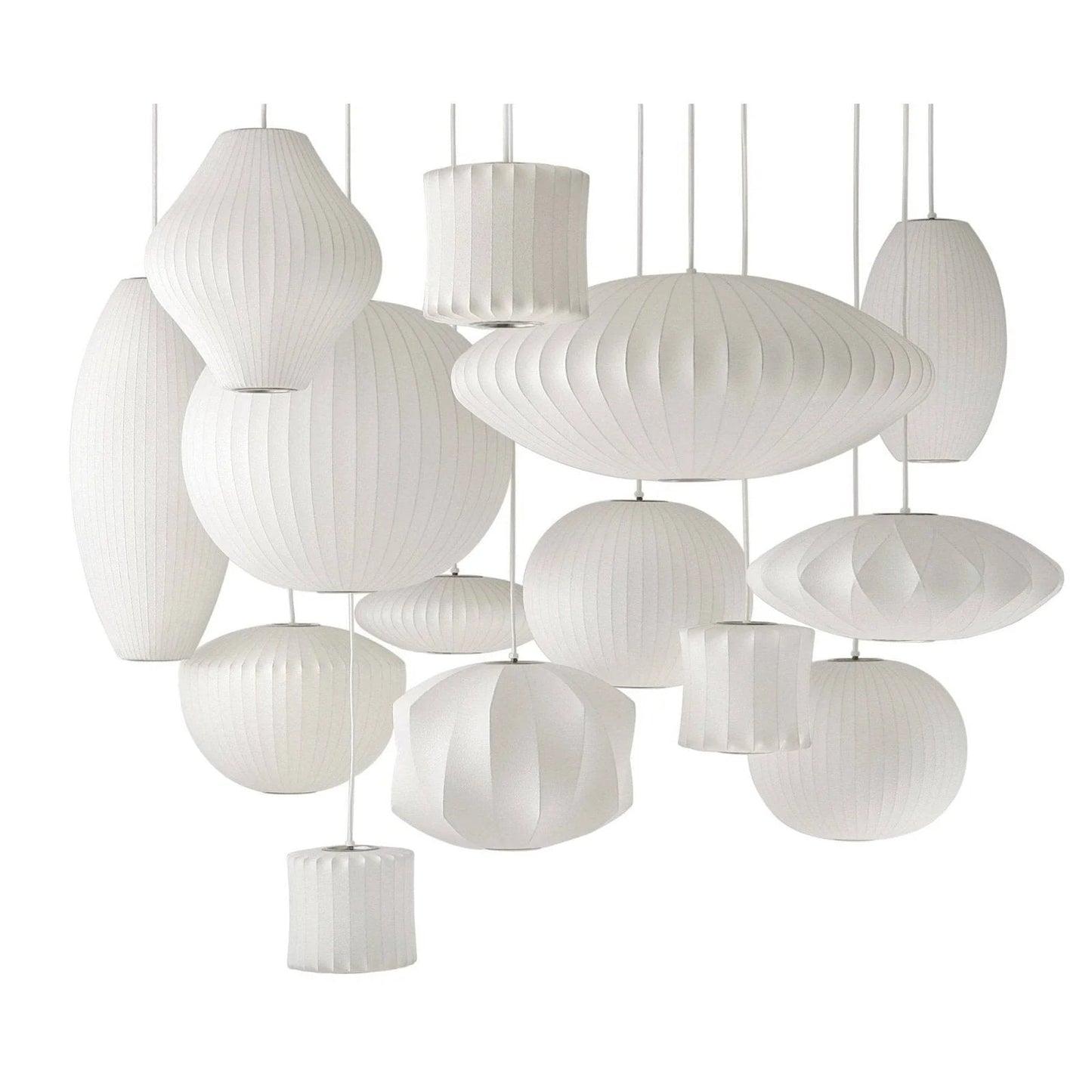 Bubbel Hanglamp met Stalen Draadstructuur Wit Ø40cm Moderne Verlichting