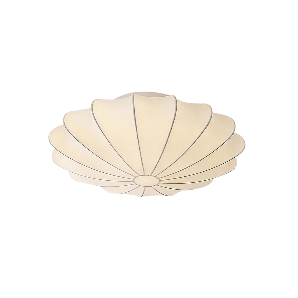 Nelson plafondlamp zijdevezel 3000K wit woonkamer slaapkamer cocoon design Japandi verlichting
