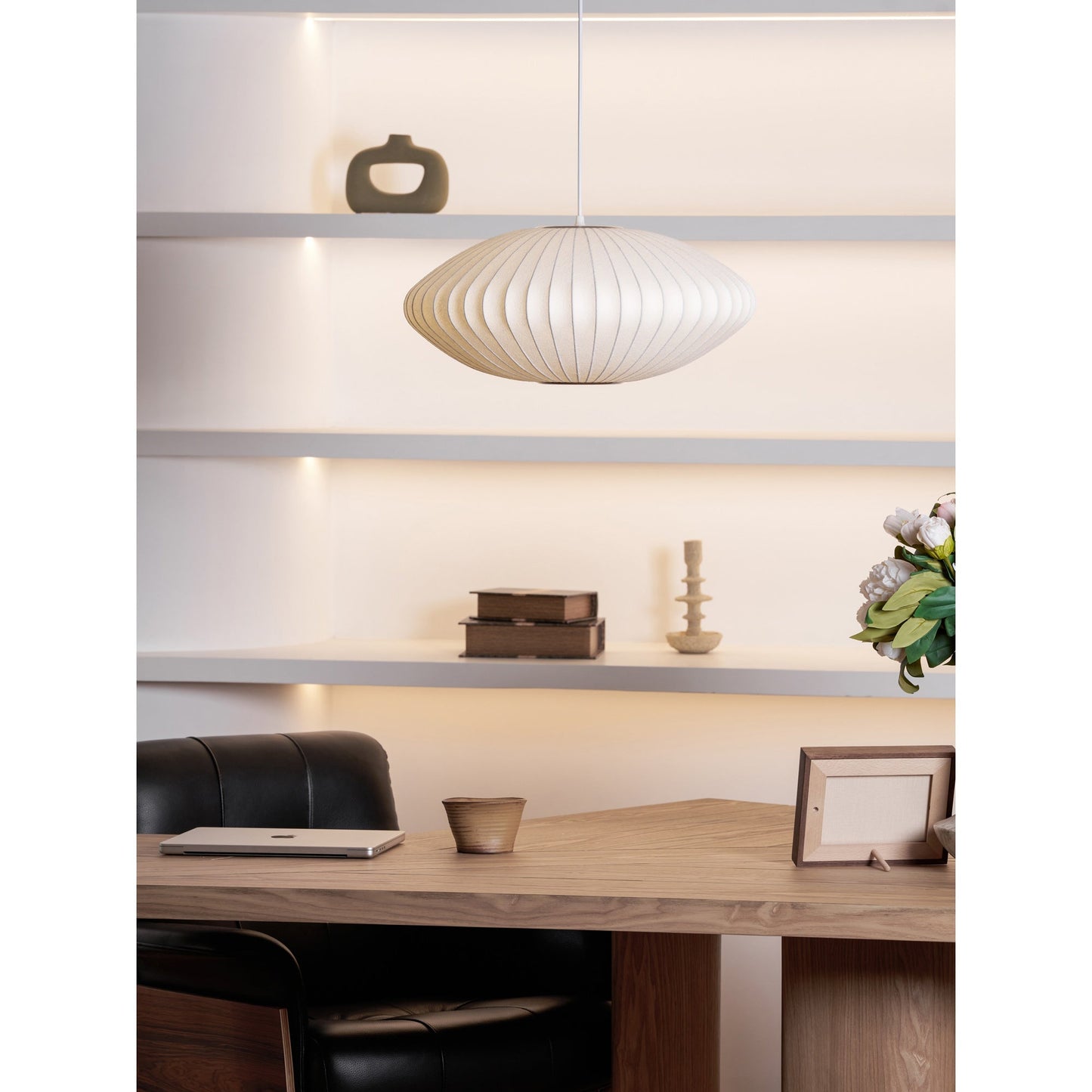 Bubbel Hanglamp met Stalen Draadstructuur Wit Ø40cm Moderne Verlichting