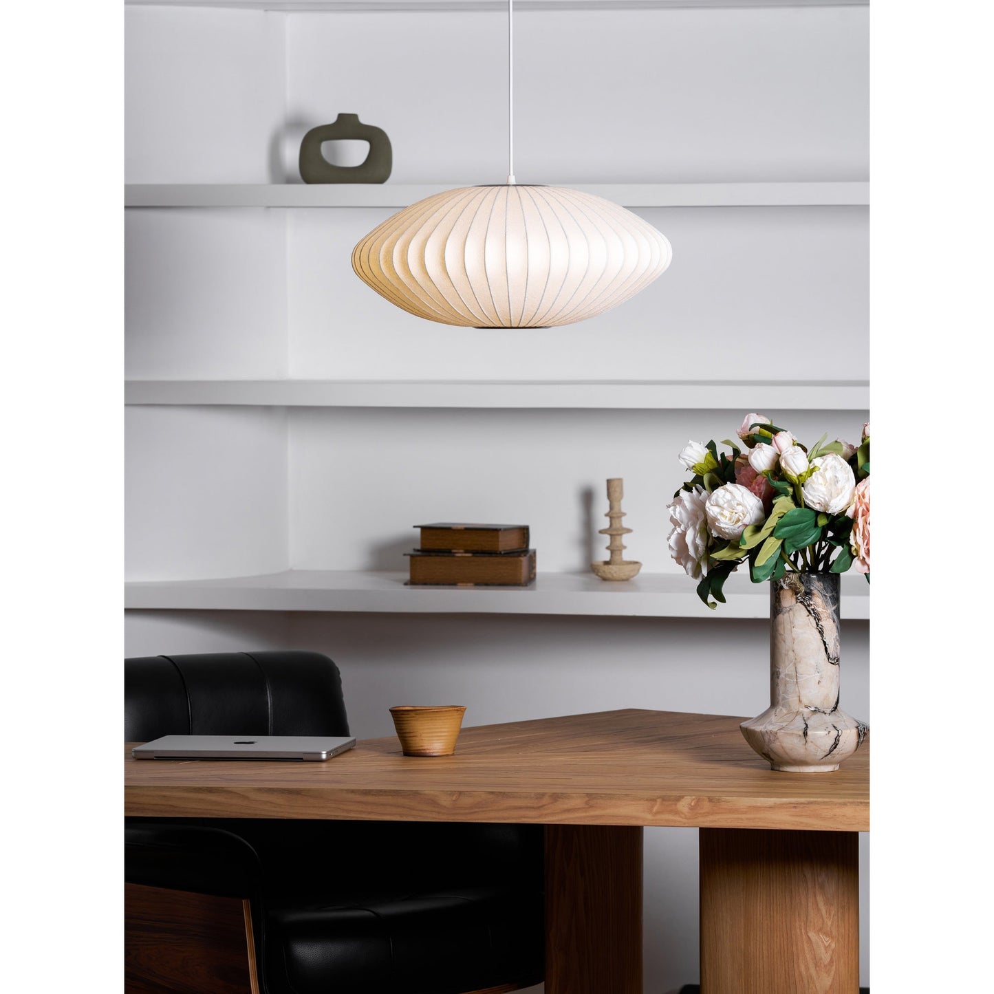 Bubbel Hanglamp met Stalen Draadstructuur Wit Ø40cm Moderne Verlichting