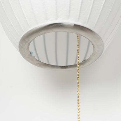 Wandlamp Zijden Kap Walnoot Metaal Wit Woonkamer Slaapkamer