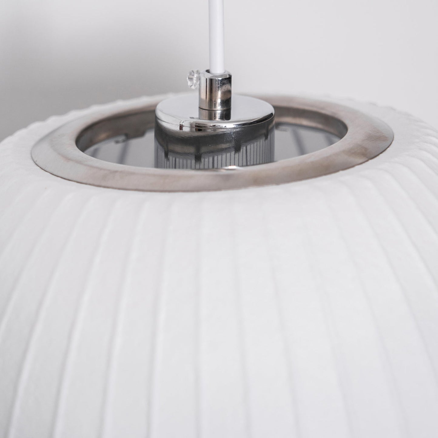 Wandlamp Zijden Kap Walnoot Metaal Wit Woonkamer Slaapkamer