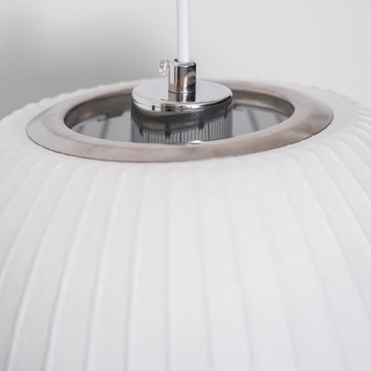 Wandlamp Zijden Kap Walnoot Metaal Wit Woonkamer Slaapkamer