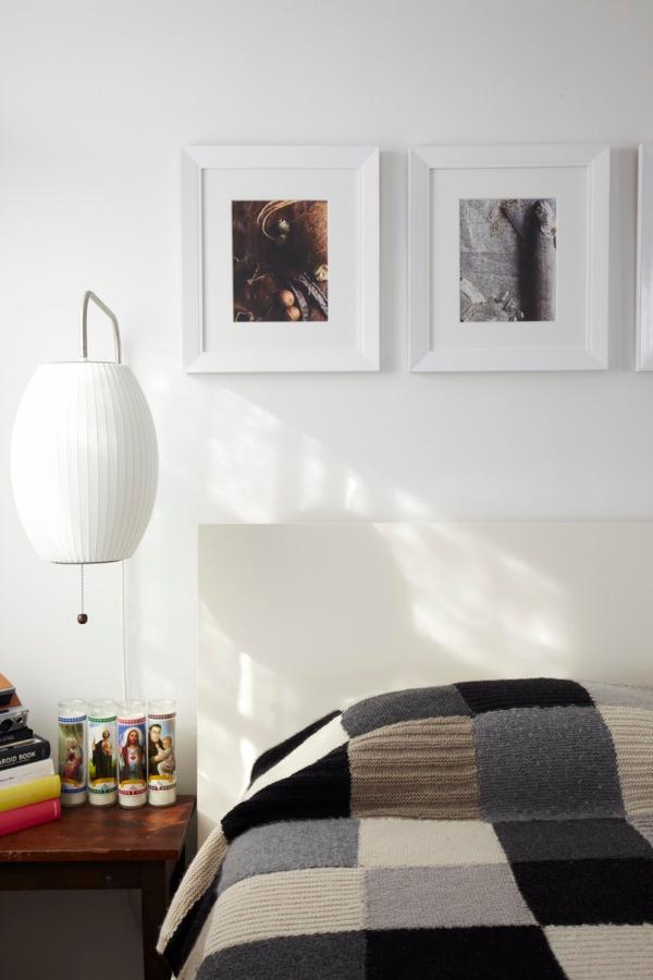 Wandlamp Zijden Kap Walnoot Metaal Wit Woonkamer Slaapkamer