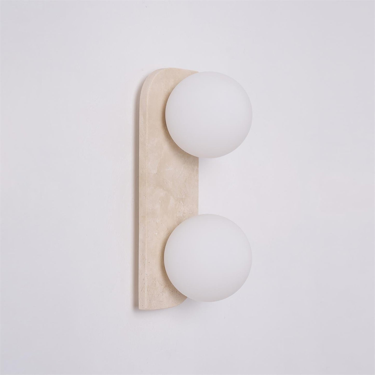 Wandlamp Travertin G9 Glas Hout Beige Woonkamer Hal Badkamer Minimalistische Wandverlichting Sfeerverlichting Natuurlijk Design