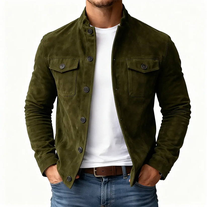 Heren Jas Suède Regular Fit - StudioMarella