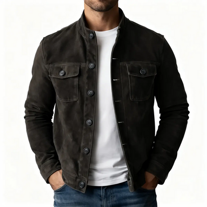 Heren Jas Suède Regular Fit