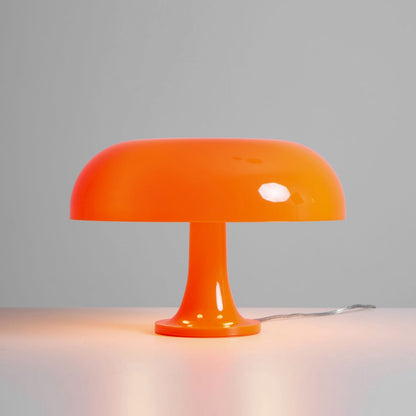 Paddenstoelvormige Tafellamp met 4 Lichtbronnen en Gedimde Retro Sfeer