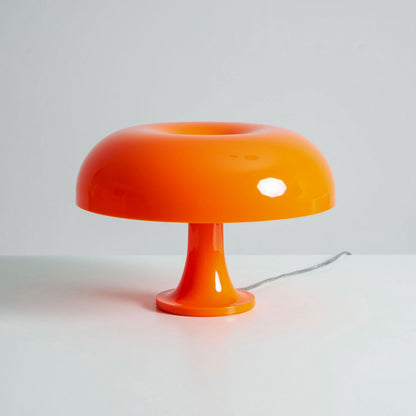Paddenstoelvormige Tafellamp met 4 Lichtbronnen en Gedimde Retro Sfeer