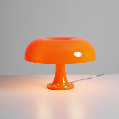 Paddenstoelvormige Tafellamp met 4 Lichtbronnen en Gedimde Retro Sfeer