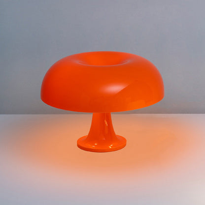 Paddenstoelvormige Tafellamp met 4 Lichtbronnen en Gedimde Retro Sfeer