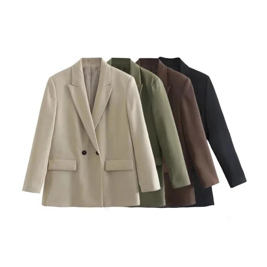 Dames Blazer Oversized Lange Mouw Modieus - StudioMarella