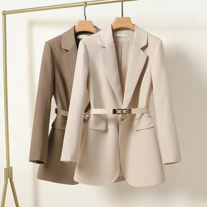 Elegante Blazer met Ceintuur voor Vrouw