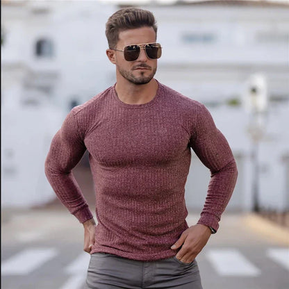 Heren Trui Kasjmier Slim Fit Luxe Warm