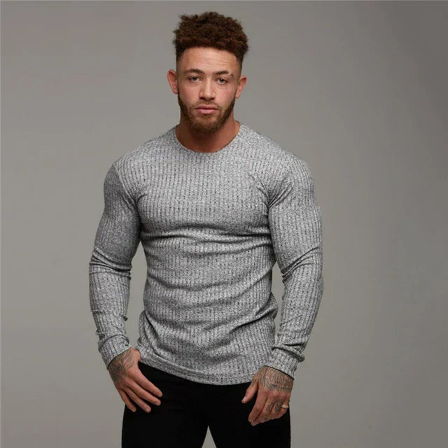 Heren Trui Kasjmier Slim Fit Luxe Warm