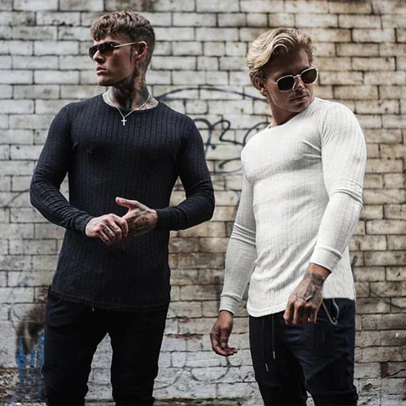 Heren Trui Kasjmier Slim Fit Luxe Warm