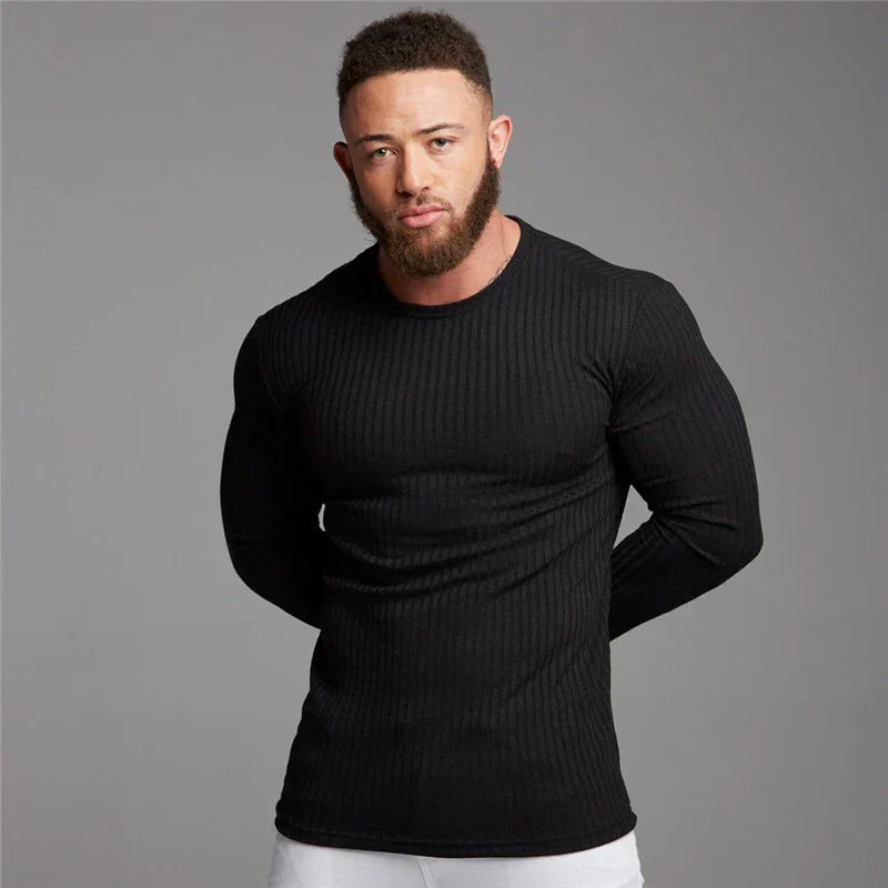 Heren Trui Kasjmier Slim Fit Luxe Warm