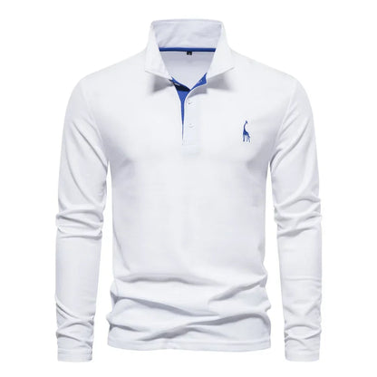 Frank | Polo Uomo Manica Lunga - 100% Cotone, Casual-6