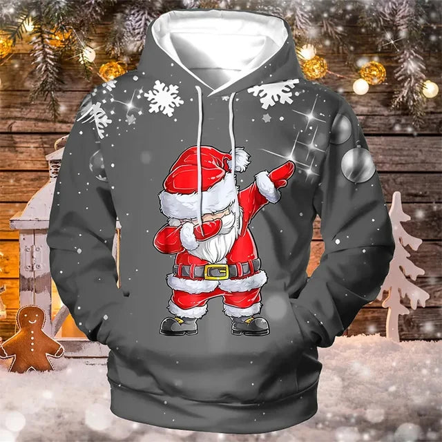 Kerst Trui met Kap Soft Fleece