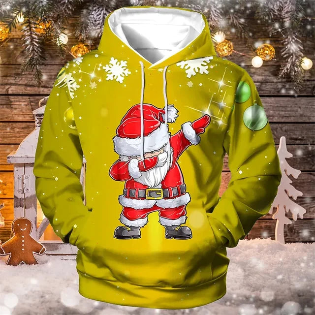 Kerst Trui met Kap Soft Fleece