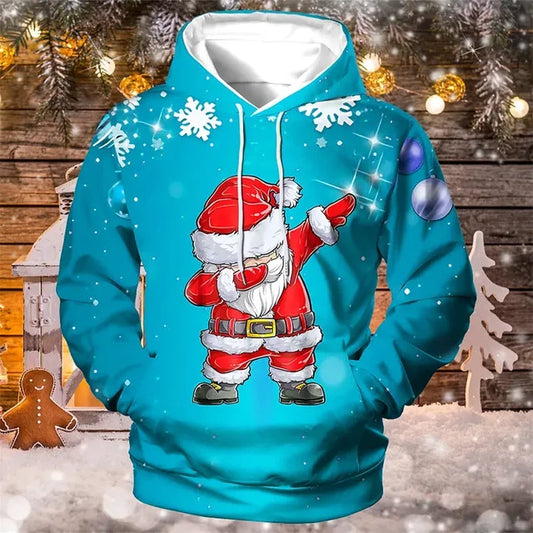 Kerst Trui met Kap Soft Fleece - StudioMarella
