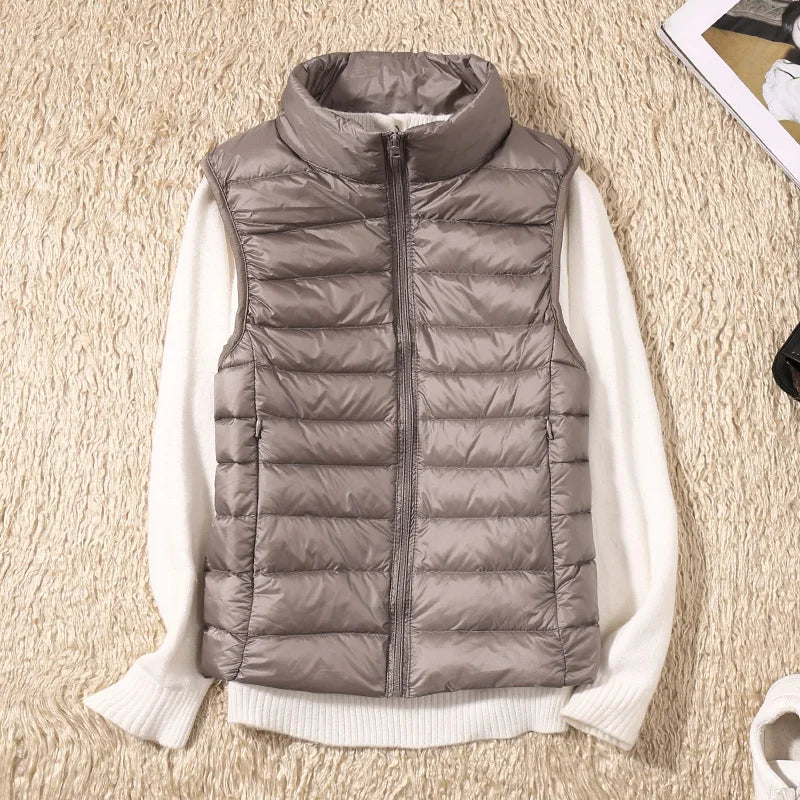 Lichtgewicht Bodywarmer Mouwloos Warm voor Buiten