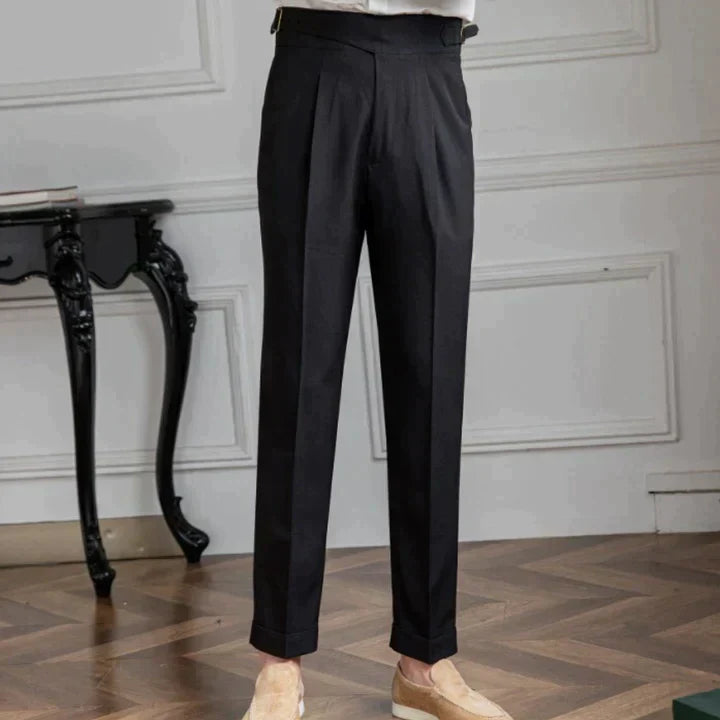 Herenbroek Zwart Formal Modieus Design