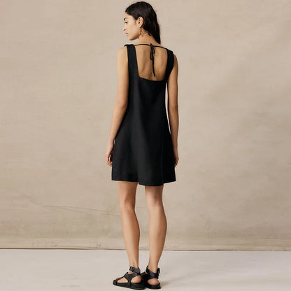 Linnen Jurk voor Vrouwen - Zomerjurk Vintage Stijl
