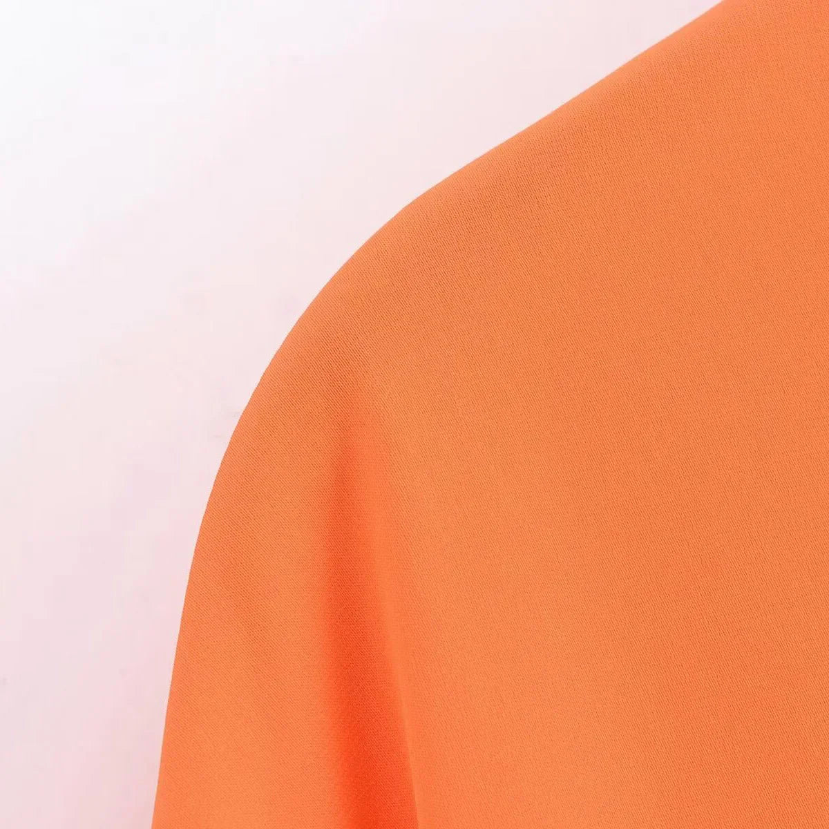 Vrouwelijke Oranje Blouse Lange Mouwen Zomerse Stijl