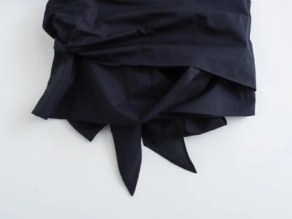 Vrouwelijke Blouse met Lange Mouwen en Strik Details