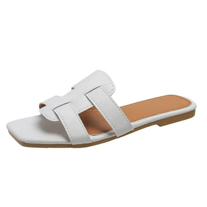 Vrouwenslippers Zomer Sandalen Comfortabel Leer