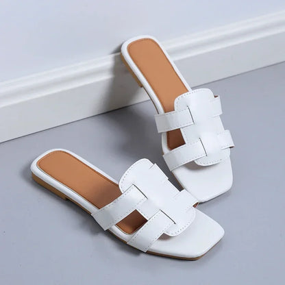 Vrouwenslippers Zomer Sandalen Comfortabel Leer