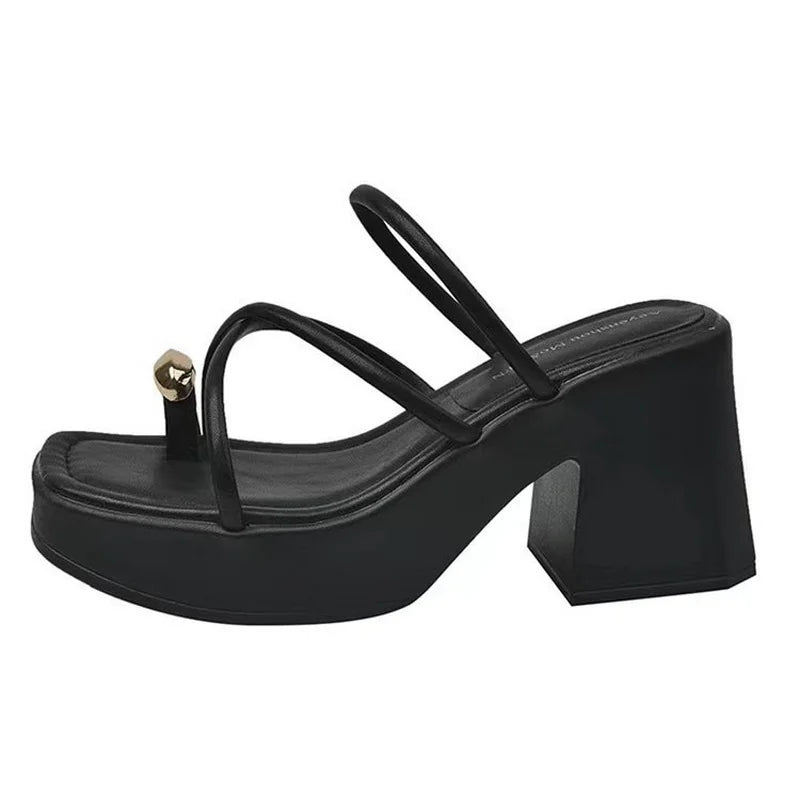 Dikke Hak Sandalen Dames Mode Lage Prijs