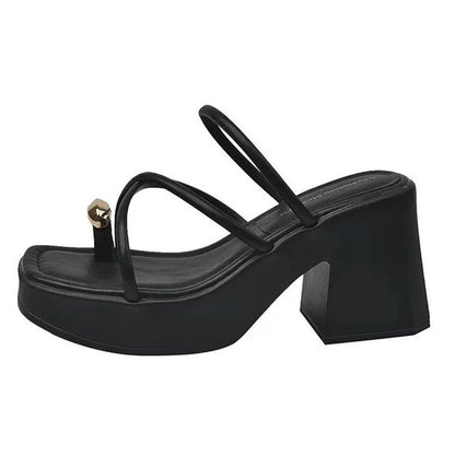 Dikke Hak Sandalen Dames Mode Lage Prijs