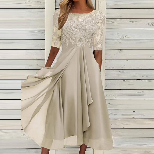 Vrouwen Zomerjurk Chique Jurk Uniek Model