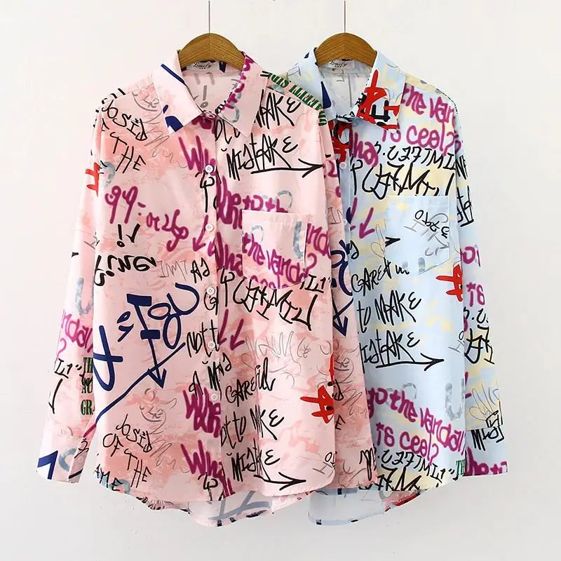 Damesblouse Elegante Drukpatroon Bloemenprint